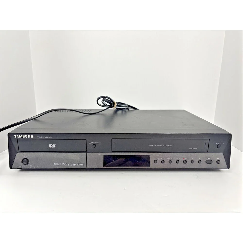 Samsung DVD-V9700 DVD VCR Combo Player HDMI/RCA - Tested Working No Remote